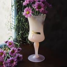 1960年 意大利 Opalina Fiorentina 粉紅色蛋白石花瓶