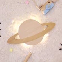 SomeShine有亮點//木質剪影壁燈-土星