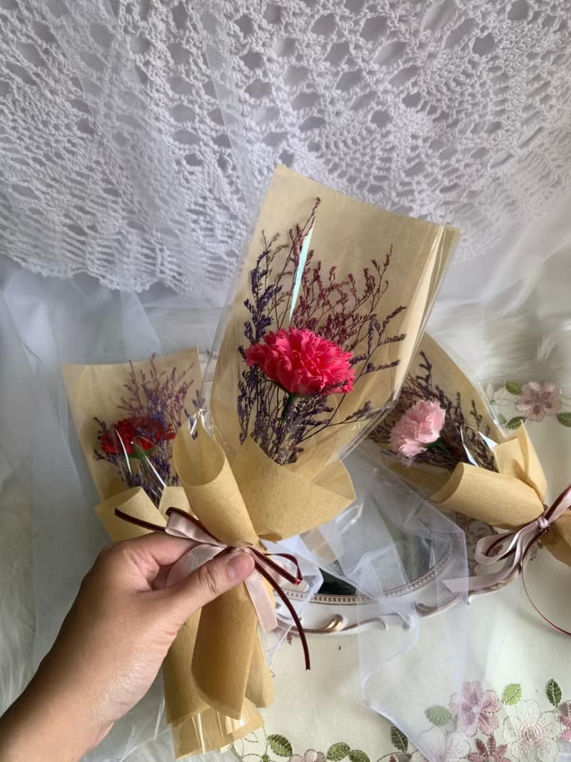 香皂康乃馨花束 單枝花束 母親節花束