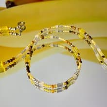 Fruit & Vegetable Collection - 025 Banana Gemstone Necklace