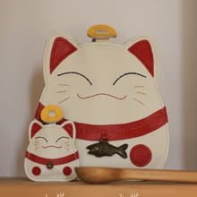 壹染指 功能招財貓 兩只同購 | AirTag蘋果定位器 門禁公交套