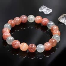 一圖一物│#424 9.5mm 阿魯沙太陽石水晶手鍊 快樂能量 開運招財