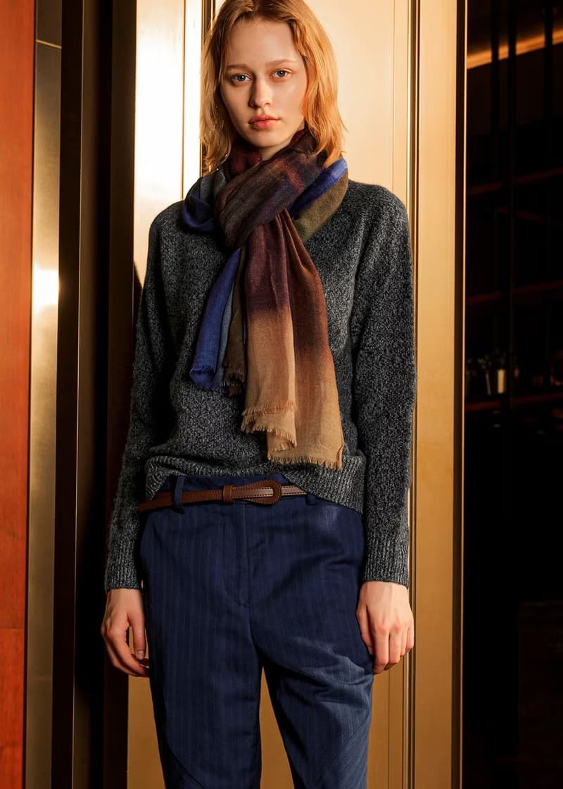 天漠之境異色毛料圍巾