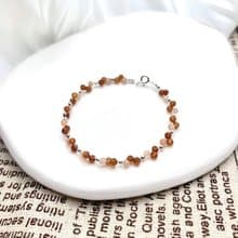 【陽光明媚】太陽石 橙石榴 水晶手鍊 手鍊 水晶手鏈 手鏈 女神晶