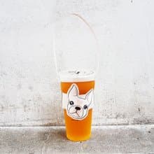 法鬥 3毛色 造型隨行飲料杯套提袋 飲料提袋