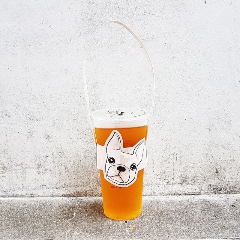 法鬥 3毛色 造型隨行飲料杯套提袋 飲料提袋