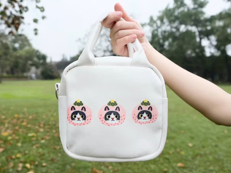 抹茶草莓大福 小方包 附斜背帶