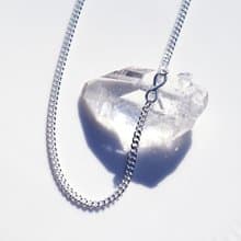 シルバー925インフィニティネックレス　Juturna