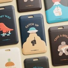 證件套 滑蓋卡套 硬殼卡套 附彈簧繩