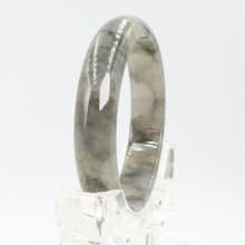 寶麗金珠寶-天然冰飄墨A貨緬甸玉手鐲