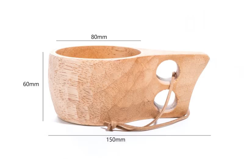 Islandoffer島嶼製作 橡膠木龜甲兩孔杯 戶外牛奶杯 (一件)