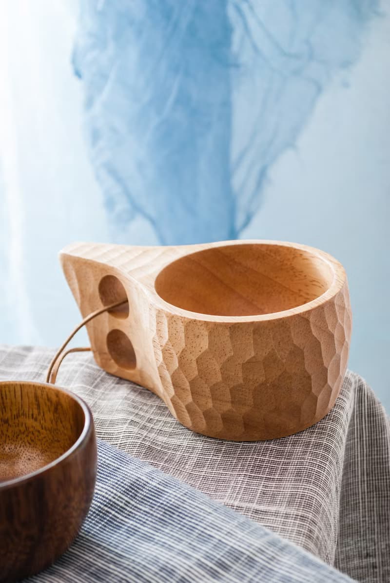 Islandoffer島嶼製作 橡膠木龜甲兩孔杯 戶外牛奶杯 (一件)
