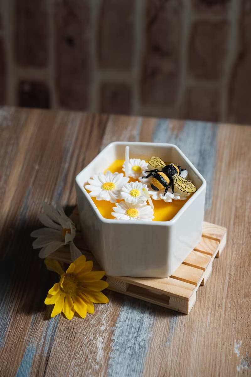 秘蜜花叢 • 瑪格麗特花碗蠟燭