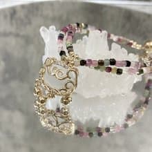 【步瑤碧影。極細手鍊】碧璽、白貓眼石步瑤、白水晶|單品保證