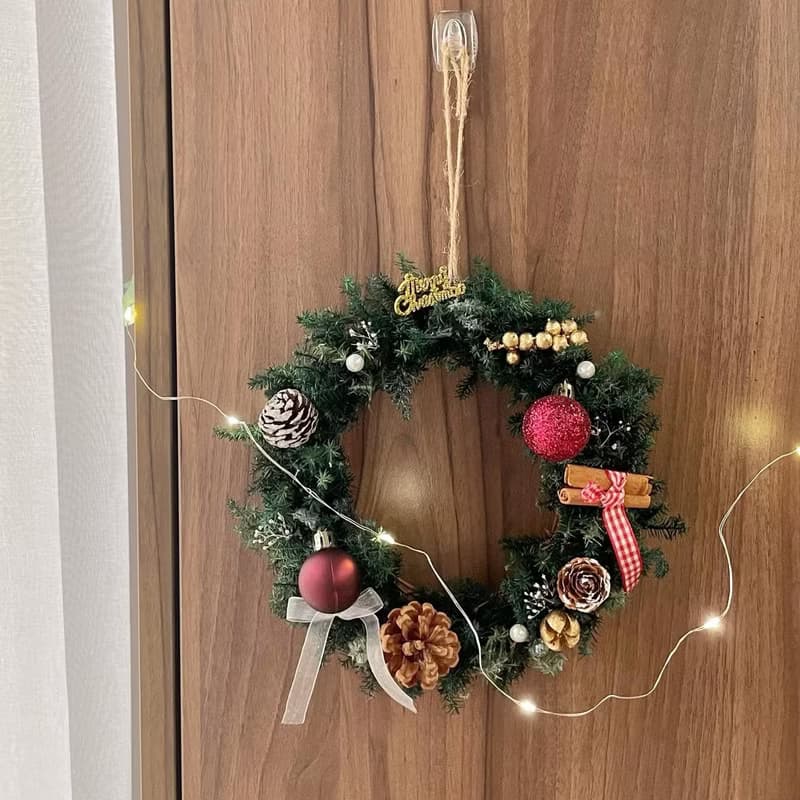 【永生聖誕花圈】聖誕節 雪松 交換禮物 聖誕禮物 永生聖誕樹卡片