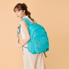 後背包-風旅雙拉鍊防潑水後背包-6003-16-多色任選