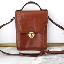 法國復古 Frederic J 真皮小公事包