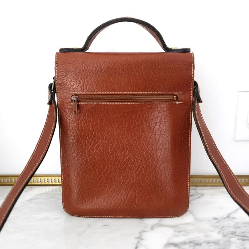 法國復古 Frederic J 真皮小公事包