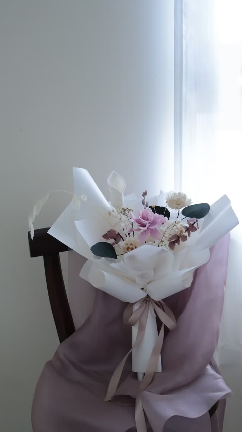 梔子花永生花束