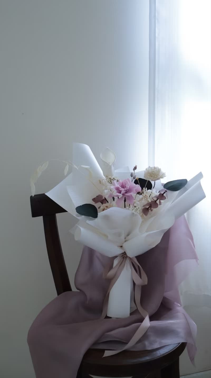 梔子花永生花束