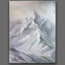 Mountain Oil Painting Original Art Mountains landscape canvas art  掛畫  印象派 風景