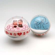新郎新娘結婚沙漏/結婚伴手禮/情人節紀念禮物/雙喜/雙面沙漏
