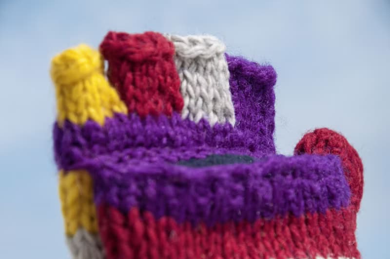 手工編織 保暖 觸控手套 防風手套 手織純羊毛針織手套/可拆卸手套/內刷毛手套/保暖手套 聖誕節禮物 情人節-西班牙童趣