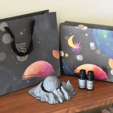 菱炭造型擴香石-星際太空 星球款