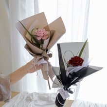 【遇見恆久】浪漫主義永生玫瑰單枝花束 情人節花束 七夕花束