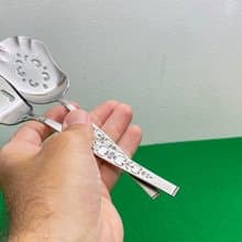 穿孔服務湯匙和叉子不銹鋼復古銀器送給母親的禮物