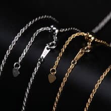 Twists Chains Necklaces for Men Women Unisex Necklaces 100% Real 925 Silver Mens