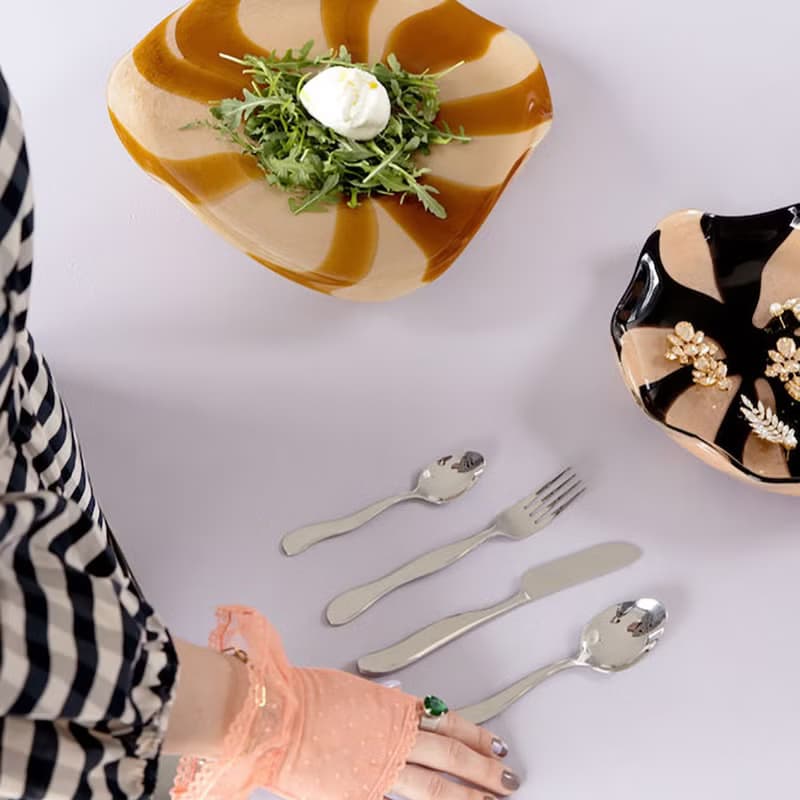 Waverly 波浪造型 西式刀叉湯匙16件組