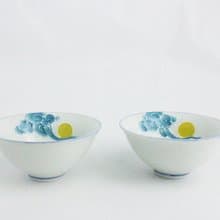 純手繪茶杯-雲上的月光對杯(大飲杯)