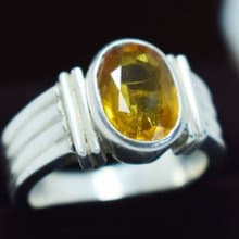 Sapphire Ring Yellow Sapphire Pedparadscha Sapphire Real Stone Ring Gemstone
