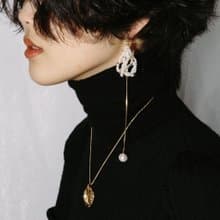 Snow & Frost Threader Earrings 堆雪珍珠耳飾