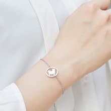 柴犬手鍊 - 狗狗小印章系列-抗敏醫療鋼