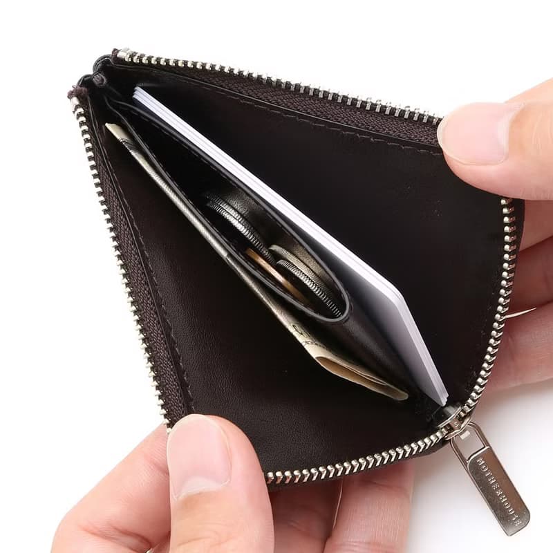 水面 Minamo 零錢包-深棕色