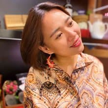 六角恐龍Hobby純銀刺繡手工耳環