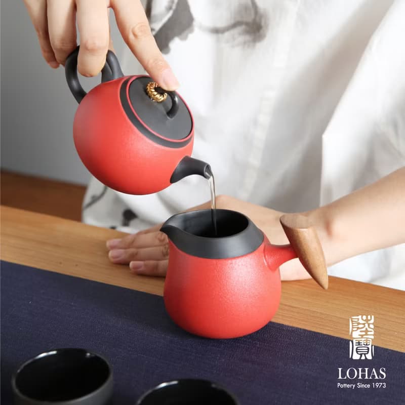 陸寶 金喜環茶組 1壺1海6杯 茶具組
