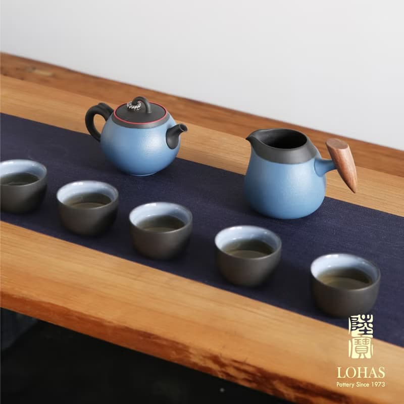 陸寶 金喜環茶組 1壺1海6杯 茶具組