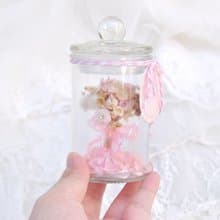 迷你瓶中乾燥捧花-粉紅佳人 生日禮物 聖誕禮物