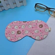 粉色棉羊可調式睡眠眼罩附束口收納袋 sleep mask *SK*