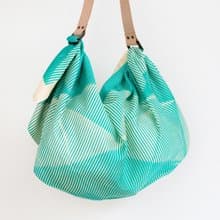 Folded Paper Green & レザーストラップセット