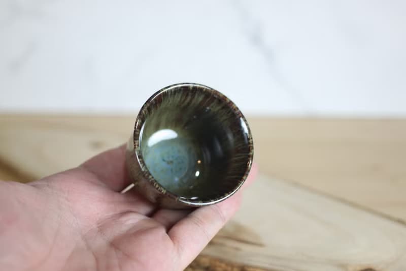 【送禮好物】60ml 天目釉 日式手工小茶杯 葉政豪作品