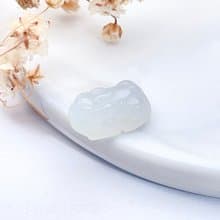 【招財神獸】冰種翡翠貔貅吊飾 | 天然緬甸玉翡翠A貨| 送禮