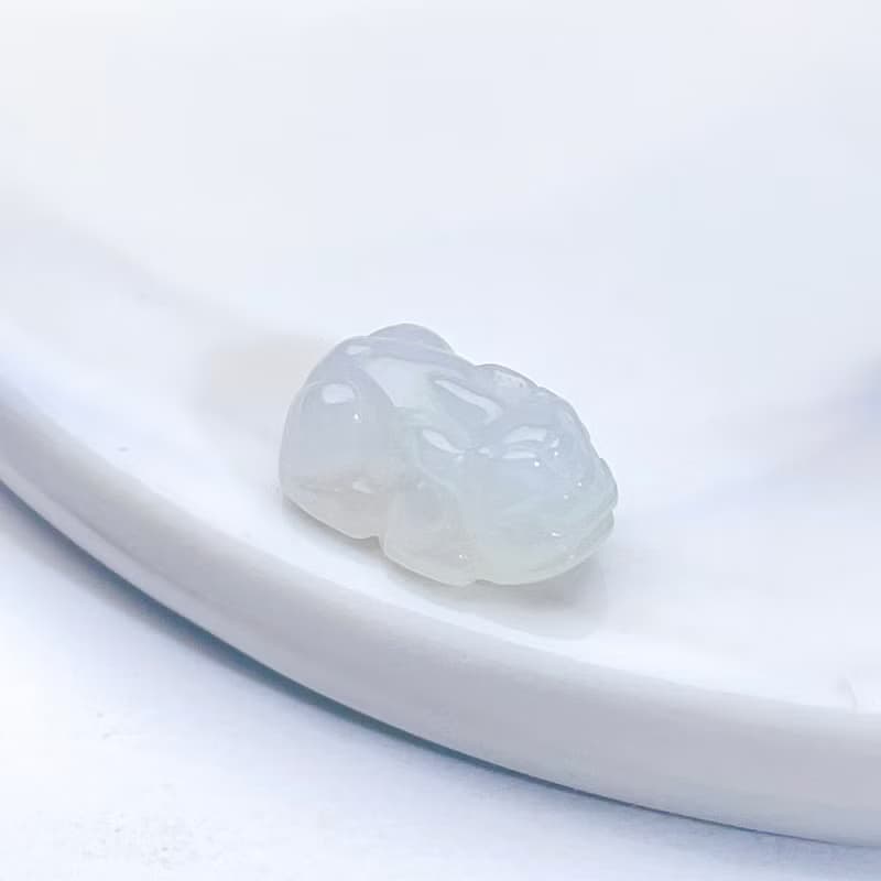 【招財神獸】冰種翡翠貔貅吊飾 | 天然緬甸玉翡翠A貨| 送禮
