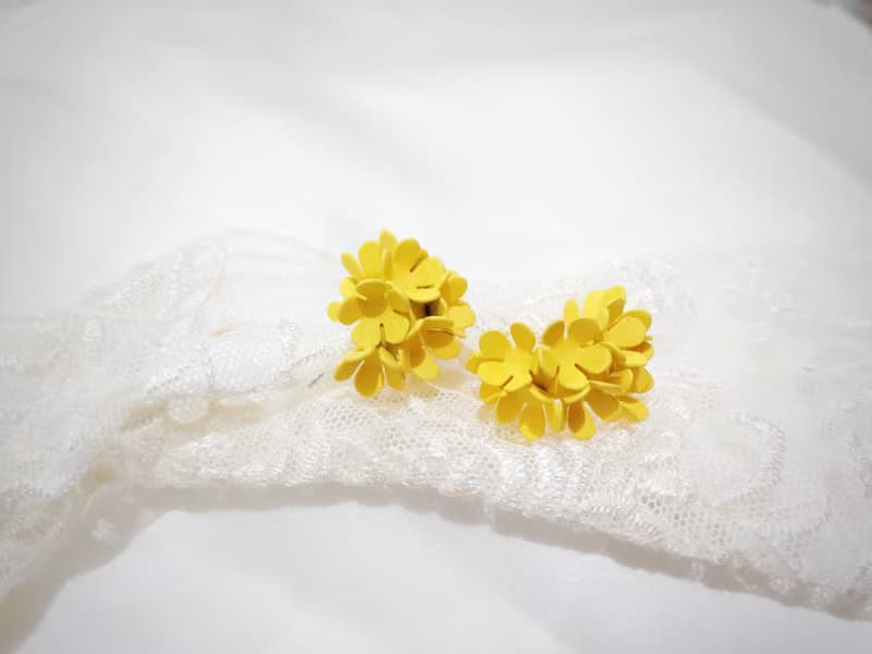 向陽花漾  耳環 耳飾 飾品 銀 S925 日系 氣質 花 球花 浪漫 春天