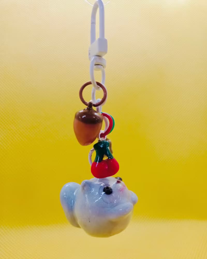 Ezo Flying Squirrel Keychain with his Favorites