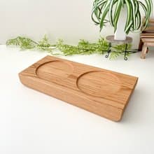 KATOMOKU 貓咪桌/為2件 橡木 日本製造　喂食碗