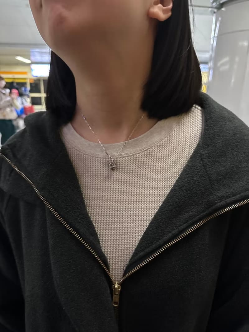 雪精靈 銀喉長尾山雀 項鍊-925純銀